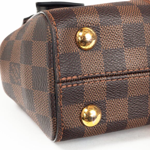 Louis Vuitton Bond Street BB Damier Ebene Canvas & Magnolia Leather Handbag - Picture 6 of 15